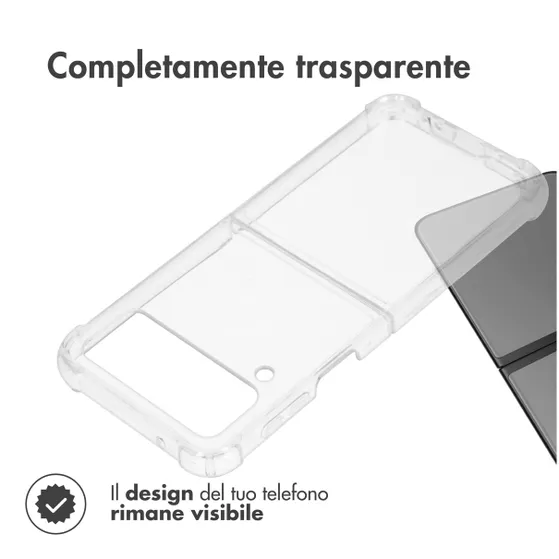 Accezz Clear Backcover Samsung Galaxy Z Flip 4 Transparant