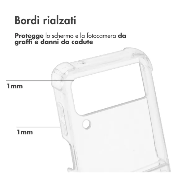 Accezz Clear Backcover Samsung Galaxy Z Flip 4 Transparant