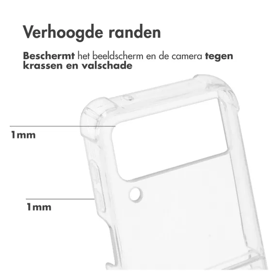 Accezz Clear Backcover Samsung Galaxy Z Flip 4 Transparant
