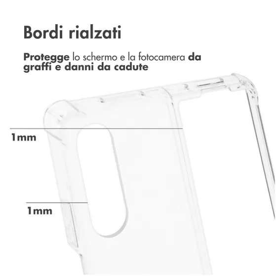 Accezz Clear Backcover Samsung Galaxy Z Fold 4 Transparant