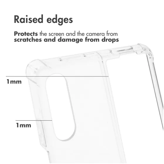 Accezz Clear Backcover Samsung Galaxy Z Fold 4 Transparant
