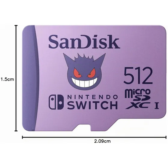 SanDisk MicroSDXC Extreme Gaming 512GB 100MB/90mb Pokemon - Switch