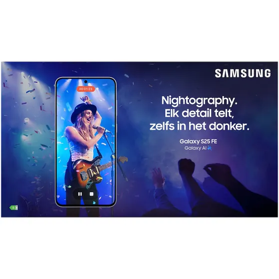 Samsung Galaxy S25 FE 5G 256GB Zwart