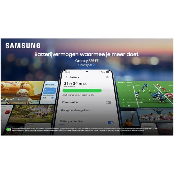 Samsung Galaxy S25 FE 5G 256GB Zwart