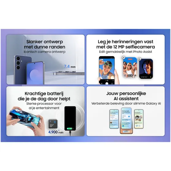 Samsung Galaxy S25 FE 5G 256GB Zwart