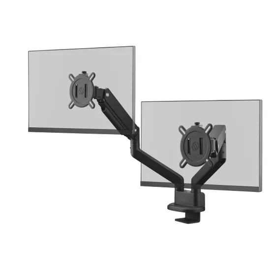 OneForAll DM 4210 Universele dubbele monitorarm Zwart