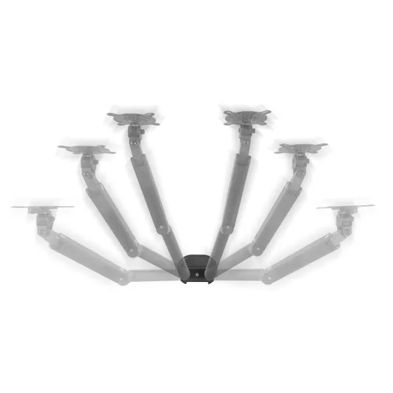 OneForAll DM 4210 Universele dubbele monitorarm Zwart