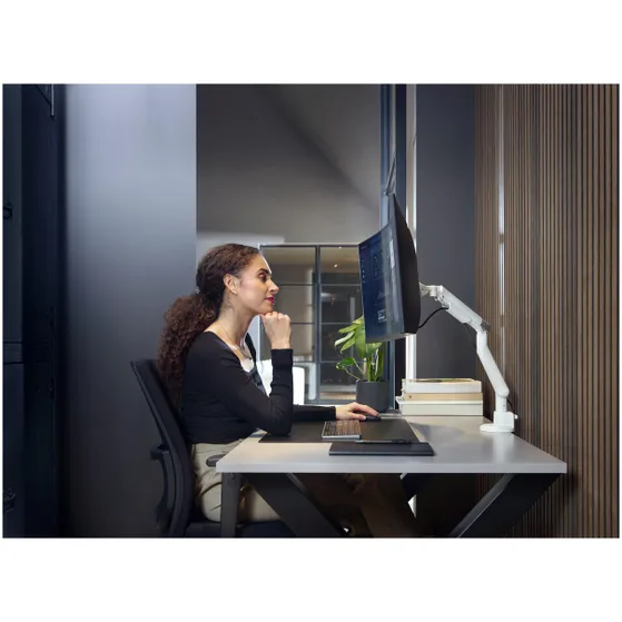 OneForAll DM 7120 Universele enkele monitorarm Wit