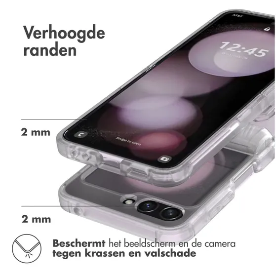 Accezz Xtreme Impact Backcover Samsung Galaxy Z Flip 5 Transparant