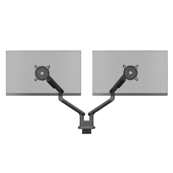 OneForAll DM 7210 Universele dubbele monitorarm Zwart