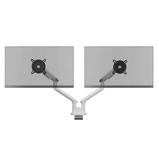 OneForAll DM 7220 Universele dubbele monitorarm Wit