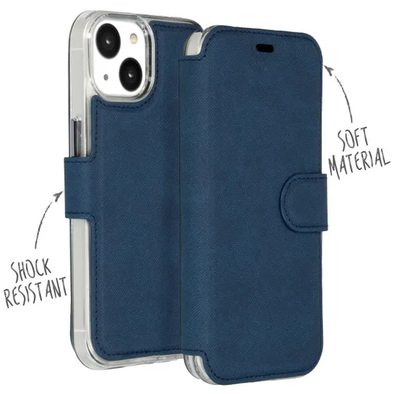 Accezz Xtreme Wallet voor Apple iPhone 14 Plus Donkerblauw