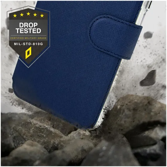 Accezz Xtreme Wallet voor Apple iPhone 14 Plus Donkerblauw