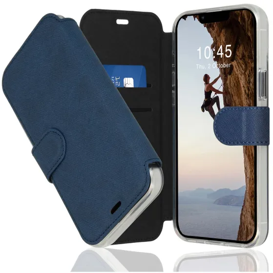 Accezz Xtreme Wallet voor Apple iPhone 14 Plus Donkerblauw