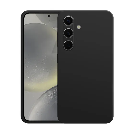 Just in Case Premium Liquid Color TPU Case voor Samsung S24 Zwart