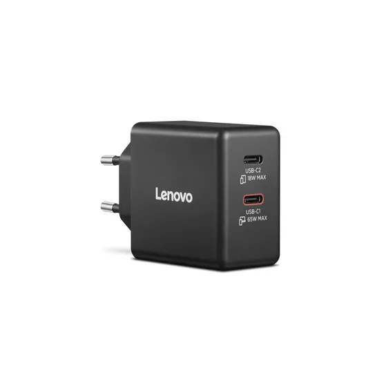 Lenovo Dual USB-C 65W GaN Power Adapter