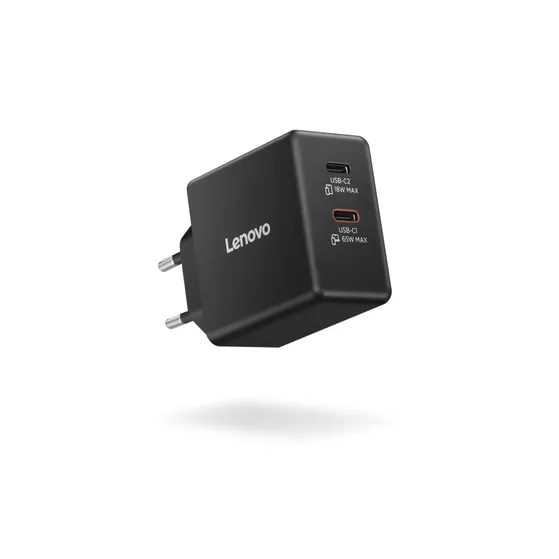 Lenovo Dual USB-C 65W GaN Power Adapter