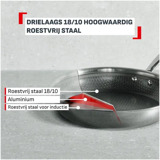 Tefal E53319 Master Ceramic Wokpan 28 cm