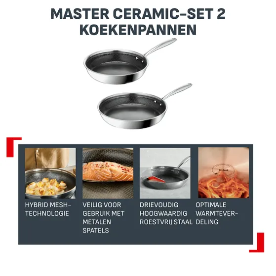 Tefal E533S2 Master Ceramic set 24/28 cm