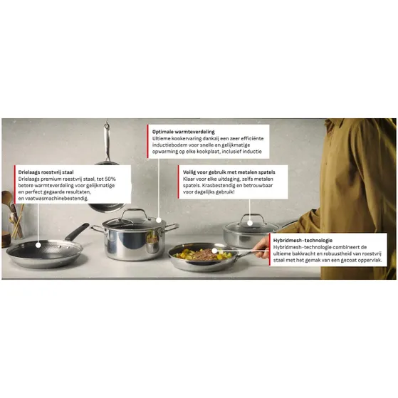 Tefal E533S2 Master Ceramic set 24/28 cm