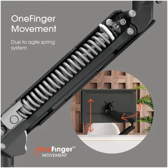 Vogels MOMO 4138 MONITOR MOUNT MOTION+ Zwart