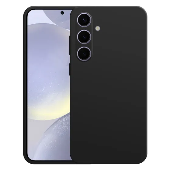 Just in Case Premium Liquid Color TPU Case voor Samsung S24+ Zwart