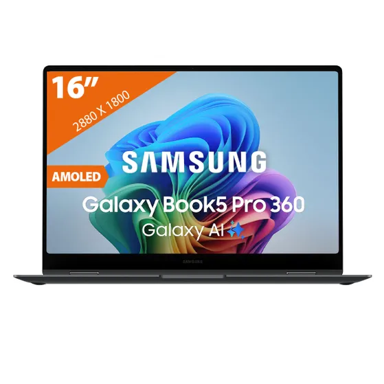 Samsung Galaxy Book5 Pro 360 NB Ultra7-256V 16/512 16 W11H Donkergrijs