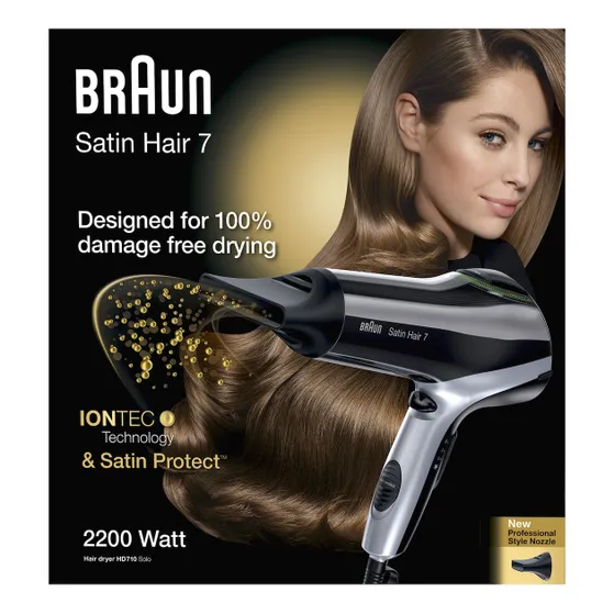 Braun HD710 Satin-Hair 7 Zwart