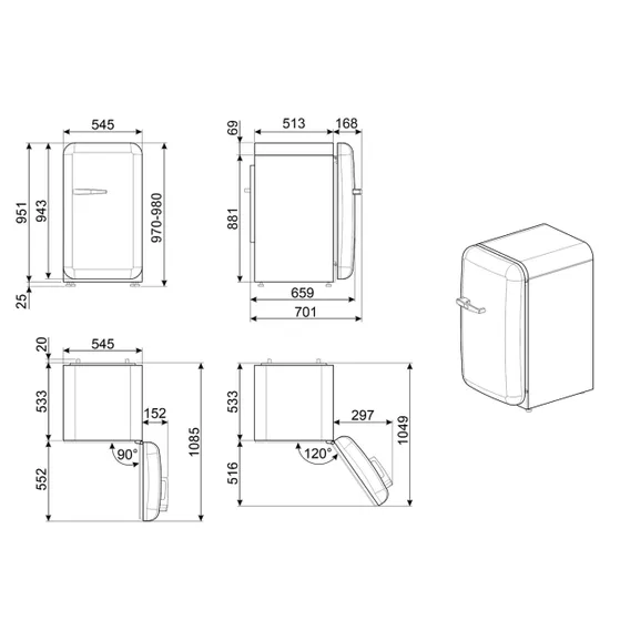 Smeg FAB10RDUJ6 Union Jack
