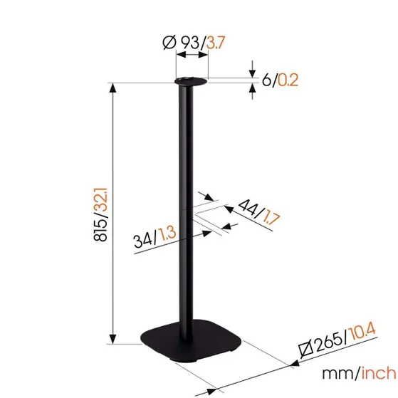 Vogels SFS 4113 VOOR SONOS ERA 100 Zwart
