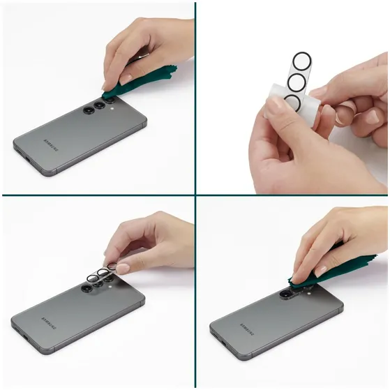 Hama Camerabescherming Cam Protect voor Samsung Galaxy S25 Edge st.+ krasvast Transparant