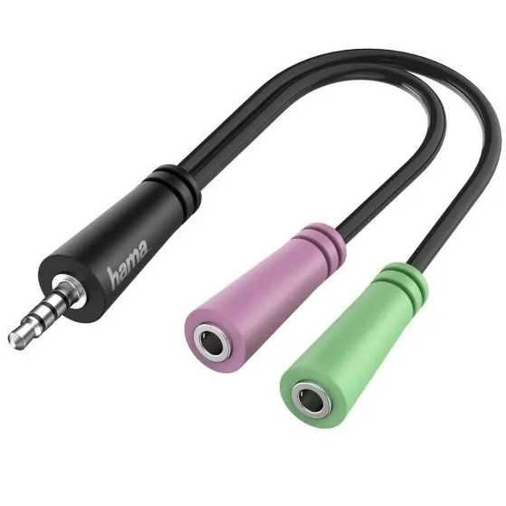 Hama Audio adapter 3.5mm jack - 4 polige 3.5mm jack headset
