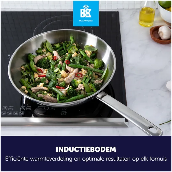 BK Bright rvs wokpan 28cm (CC005747-001)