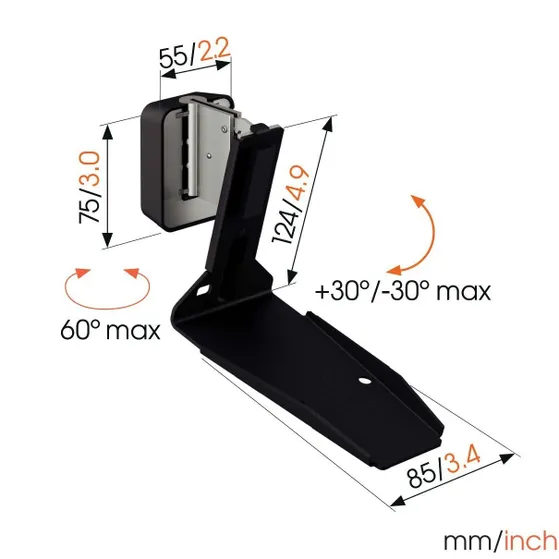 Vogels SWM 4131 VOOR SONOS ERA 300 Zwart