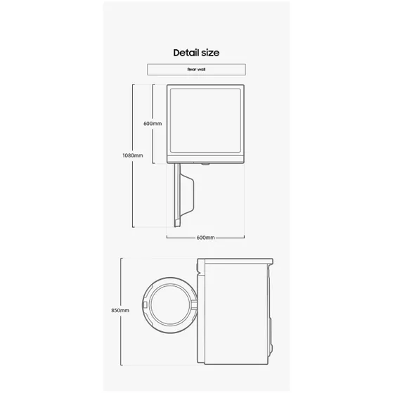 Samsung WW11BB704AGB/S2 Bespoke Zwart