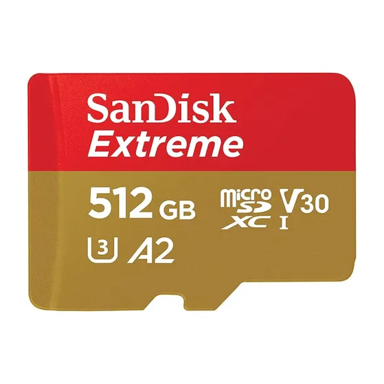 SanDisk MicroSDXC Extreme 512GB 190/130 mb/s - A2 - V30 - SDA - Rescue Pro DL 1Y