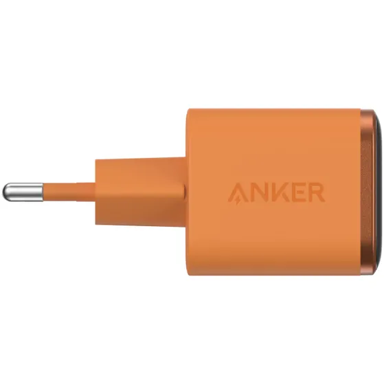 Anker Nano Charger (45W Smart Display 180 Foldable) Oranje