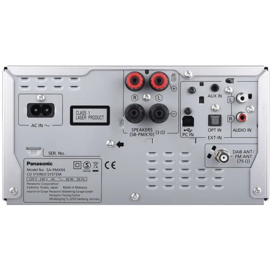 Panasonic SC-PMX94EG Zilver