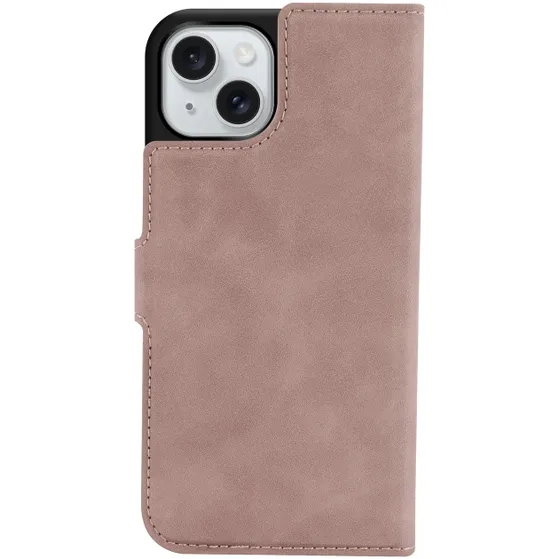 Just in Case Premium Wallet Case voor Apple iPhone 15 Roze