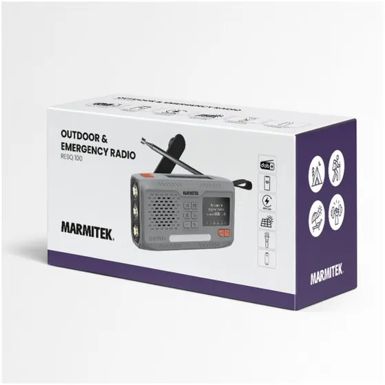 Marmitek RESQ 100 Noodradio Grijs