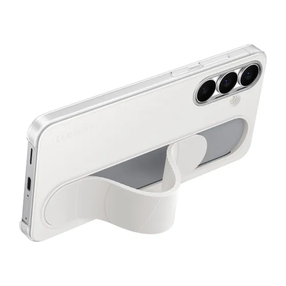 Samsung Standing Grip Case voor Galaxy S25 FE Wit