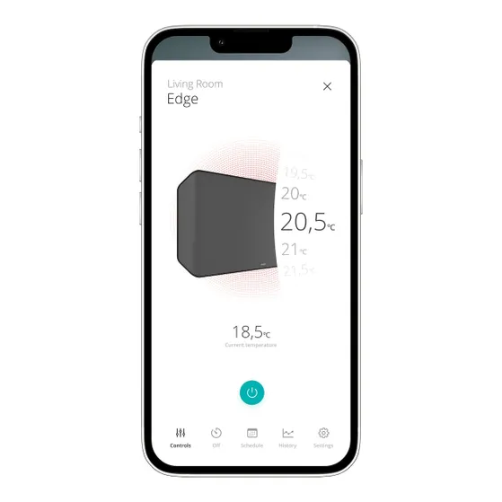 Duux Edge 1500 Smart Grijs