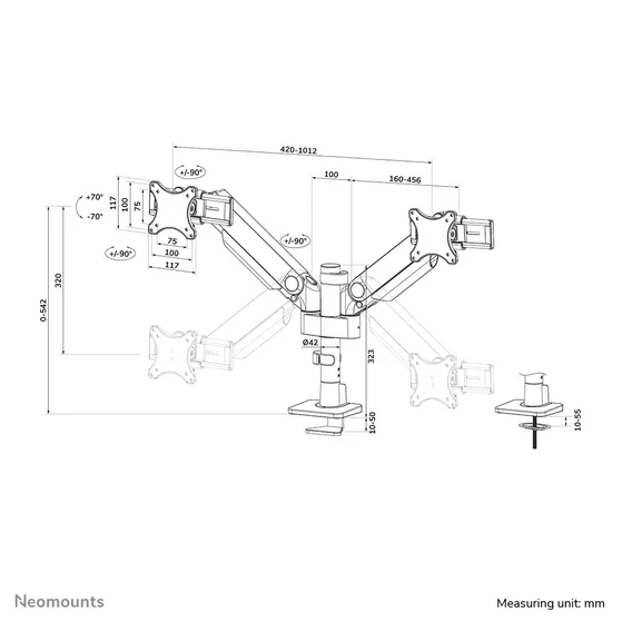Neomounts DS65S-950BL2