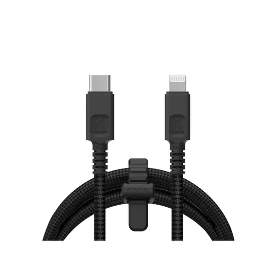Xtorm Next Gen USB-C/Lightning kabel 1 5m Zwart