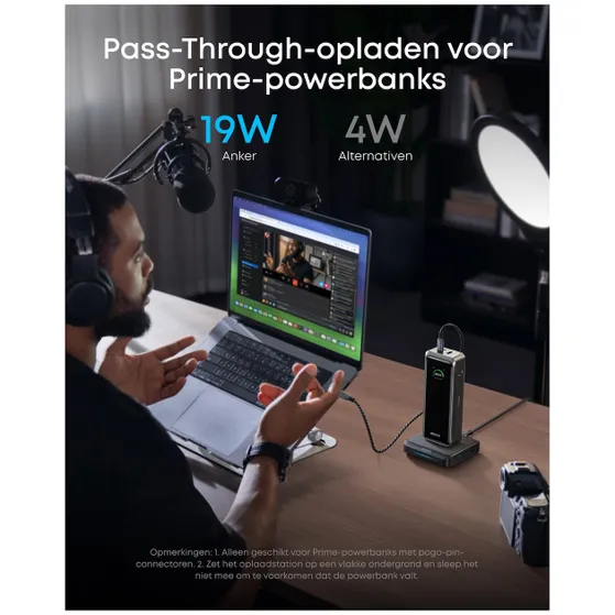 Anker Prime charging base (150W) support bluetooth and WiFi