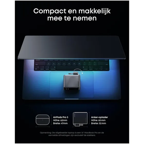 Anker Prime wired charger (160W 140Wmax) 3C support IoT