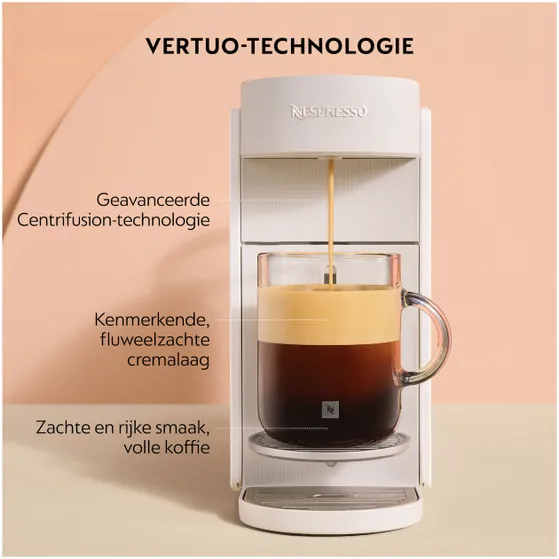 DeLonghi Nespresso Vertuo Up ENV200.WAE met melkschuimer Wit