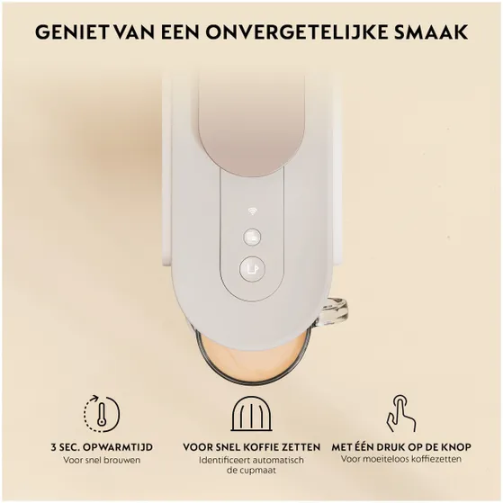 DeLonghi Nespresso Vertuo Up ENV200.WAE met melkschuimer Wit