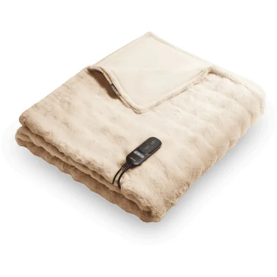 Duux Yentl Overblanket Bubble Rabbit Faux Fur (200x 2000) Beige