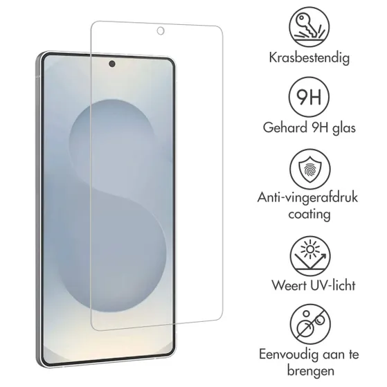 Accezz 2 pack glass voor Samsung Galaxy S25 Edge Transparant